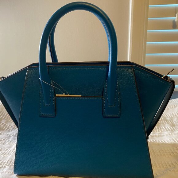 Michael Kors Cross Body Leather Satchel - Lagoon - Picture 2 of 8